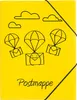 PAGNA Postmappe DIN A4 PP gelb mit Motivdruck Produktbild-Vorschau 1