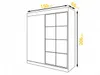 Easy4You S2 150 cm Weiß Schiebetüren Kleiderschrank Produktbild-Vorschau 5