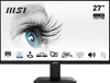 A black MSI monitor with a large eye graphic on the screen, and feature icons at the bottom. Produktbild-Vorschau