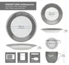 18tlg Kaffeeservice Variant Grau Porzellan 6 Personen Produktbild-Vorschau 6