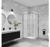 AICA 90x70x185cm 6mm ESG-glas Eckeinstieg Schiebetür Produktbild-Vorschau 2