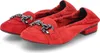 Kaerlek Damen Ballerinas Rot Rauleder Größe: 39 Produktbild-Vorschau 1