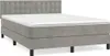 vidaXL Lit boxspring avec matelas gris clair 140x200 cm Voir les images du produit 1