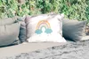 MuchoWow® Outdoor Kissen - Regenbogen - Herzen - Wolken - Produktbild-Vorschau 2