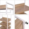 A collage of four close-up images showing details of a shelf unit. Náhľad obrázku produktu