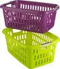 Two laundry baskets stacked on a white background. Produktbild-Vorschau