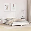 vidaXL Massivholzbett ohne Matratze Weiß 140x190 cm Produktbild-Vorschau 2