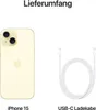 Apple iPhone 15 256GB Gelb Produktbild-Vorschau 7