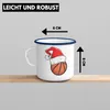 Trendation - Basketball Weihnachten Emaille Tasse Geschenk Produktbild-Vorschau 3