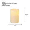 A white LED candle with dimensions indicated. Podgląd zdjęcia produktu