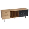 FineBuy Lowboard Eiche-Nachbildung mit Marmor-Look in Produktbild-Vorschau 6