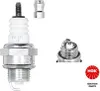A product shot of a spark plug and its components, with a logo in the corner. Produktbild-Vorschau