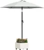 vidaXL Sonnenschirmständer Weiß 45 x 45 x 45 cm Stahl Produktbild-Vorschau 3