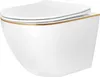 REA Wandhängende Toilettenschüssel Nfq Gold Edge Gold Produktbild-Vorschau 1