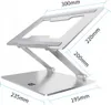 Supporto per laptop in alluminio regolabile in altezza con Anteprima dell’immagine prodotto 13