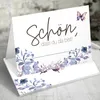 50 Tischkarten 'Schön, dass du da bist', Floral Butterfly Produktbild-Vorschau 1