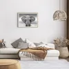 Gerahmtes Poster - Rahmen in heller Eiche - Elefant Afrika Produktbild-Vorschau 7