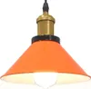 A close-up view of an orange pendant light with a metal fixture. Produktbild-Vorschau