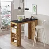 Industriálny barový stôl STYLE 1 čierna / borovica Náhľad obrázku produktu 1