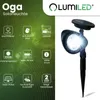 LUMILED 3er Set LED Solar Gartenstrahler LED Gartenlampe Produktbild-Vorschau 2