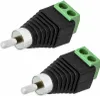 2X Cinch RCA-Stecker Adapter > Terminal Block 2 Pin Produktbild-Vorschau 1