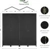 HEXIM Paravent 180x180 cm - Trennwand 4-teilig klappbar für Produktbild-Vorschau 4