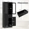 Hochschrank , Hoher Badschrank, Moderner Badezimmerschrank, Produktbild-Vorschau 8