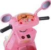 Close-up view of the handlebars and dashboard of a pink toy electric scooter. Náhled obrázku produktu