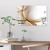 DEQORI Magnettafel Glas 60x40 cm 'Elegante Goldene Wellen' Produktbild-Vorschau 4