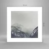 Poster - Poster ohne Rahmen - Berge Wald Nebel - 30x30 cm - Produktbild-Vorschau 4