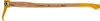 A tool with a wooden handle and a yellow metal head, isolated on a white background. Anteprima dell’immagine prodotto