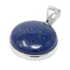 Anhänger-Lapislazuli-blau-rund-925-Silber Produktbild-Vorschau
