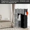 Jayseuw 12/16/20 Fächer DIY Kleiderschrank Regalsystem Produktbild-Vorschau 5