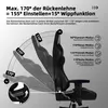 Aiibot Gaming Stuhl ,Bürostuhl Ergonomisch mit verstellbare Produktbild-Vorschau 8
