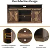 OKWISH Meuble TV 148 x 40 x 78 cm - 2 portes coulissantes Voir les images du produit 7