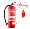 FireLoq 6kg Pulver Feuerlöscher für Brandklasse ABC mit 27A Produktbild-Vorschau 1
