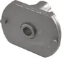 A gray metal part, likely a component for a lawnmower, is shown against a white background. Anteprima dell’immagine prodotto