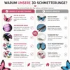 32 Stück 3D-Schmetterlinge Wanddeko bunt – Produktbild-Vorschau 10