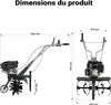 Wiltec Motobineuse 60 cm 2,5 KW 6 Fraises Lames Réservoir Voir les images du produit 3