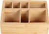 An empty bamboo organizer with multiple compartments. Náhled obrázku produktu
