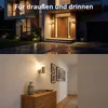 Grafner Design Edelstahl Wandlampe mit Bewegungsmelder und Produktbild-Vorschau 7