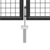 Gartentor Stahl 500×100 cm Anthrazit Produktbild-Vorschau 4