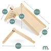 Toboggan en bois pour enfants avec échelle - Pliable et sûr Voir les images du produit 3