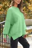 ASKSA Damen Pullover Rundhals Oversized Strickpullover Produktbild-Vorschau 5
