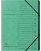 Exacompta 10x Trieur agrafé noir 12 compartiments A4 Vert Voir les images du produit 1