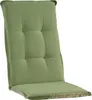 A green chair cushion on a white background. Produktbild-Vorschau