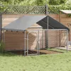 vidaXL Buda zewnętrzna dla psa z dachem 200x200x150 cm Podgląd zdjęcia produktu 2