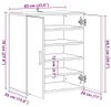 vidaXL Szafka na buty dąb sonoma 60x35x70 cm materiał Podgląd zdjęcia produktu 7