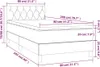vidaXL Lit boxspring avec matelas Crème 80x200 cm Tissu Voir les images du produit 6