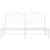 Bettgestell mit Kopfteil Metall Weiß 183x213 cm Produktbild-Vorschau 4